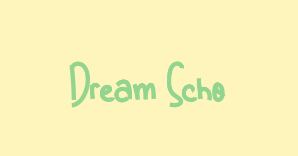 Dream School font thumb